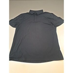 Lululemon Polo Shirt Mens Large Black Performance Golf Athletic Lightweight